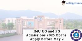 IMU UG and PG Admissions 2025 Opens